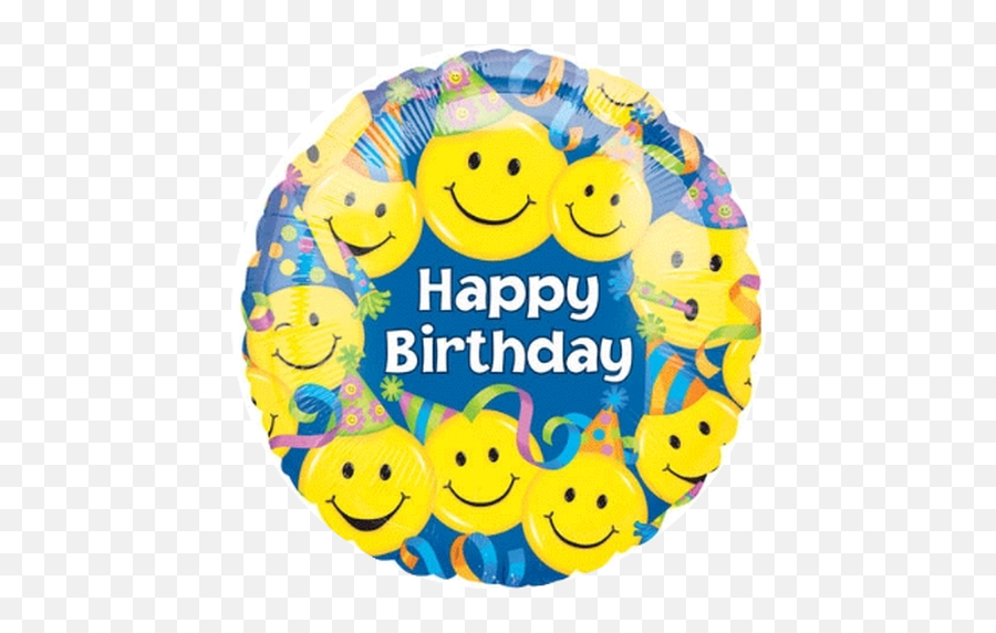 Happy Birthday Smiley - Balloon Emoji,Happy Birthday Emoji Song
