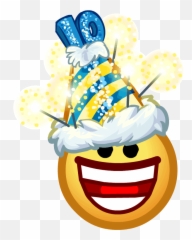 Excited Clipart Emoticon Transparent Free - Happy Emoji Club Penguin