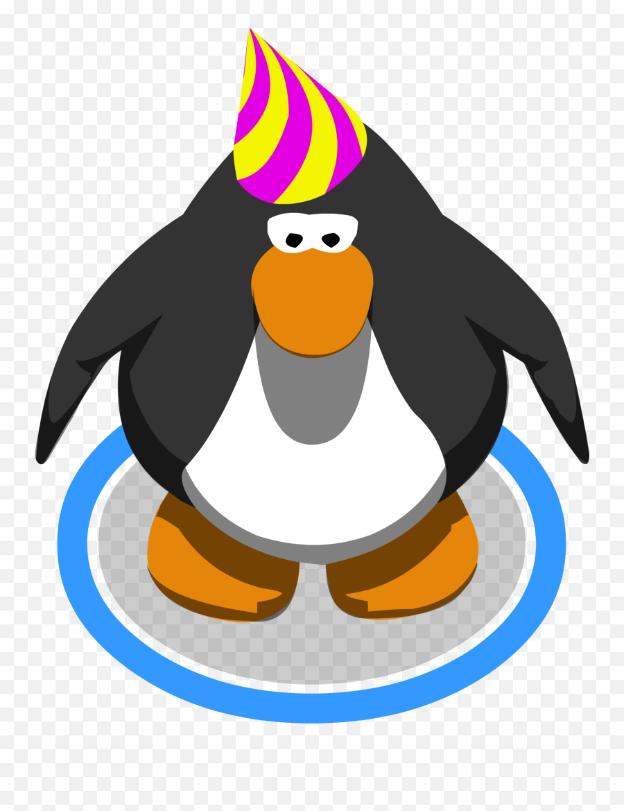 Party Hat - Club Penguin Black Penguin Emoji,Emoji Party Hat And Chick