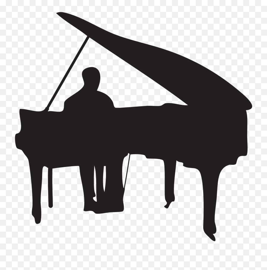 Grand Piano Player Piano Jazz Piano - Piano Player Silhouette Emoji,Emoji Piano