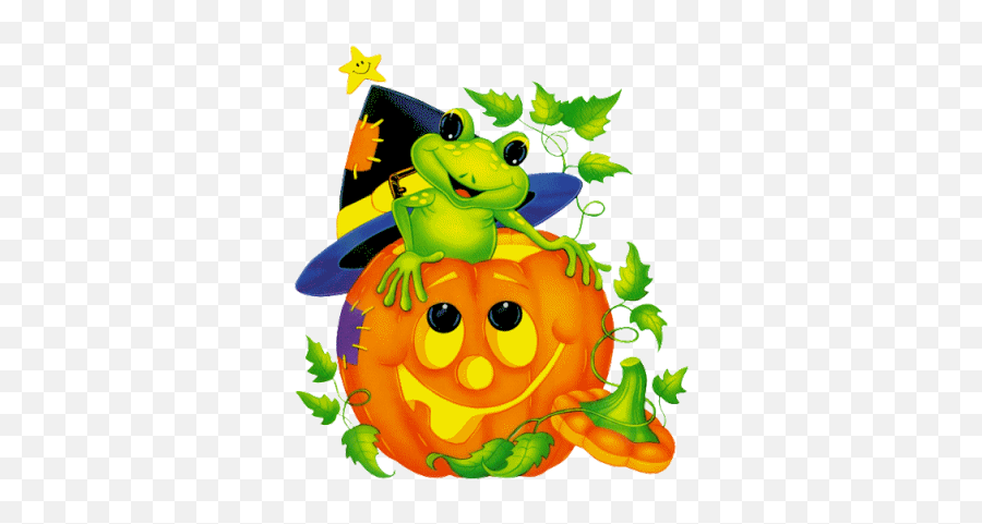 Gifs Automne Et Halloween - Halloween Clipart Precious Moments Halloween Emoji,Happy Friday Emoticon