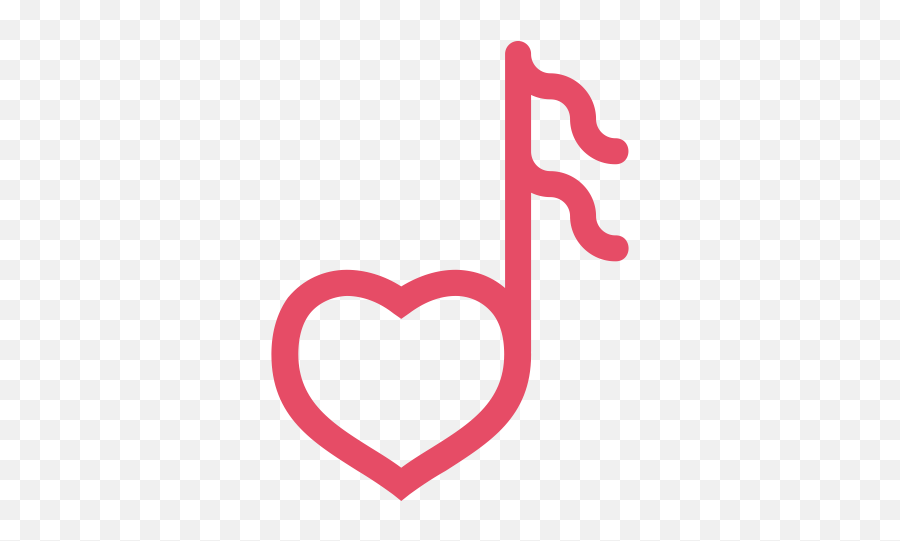 Music Note Heart Transparent Png - Music And Love Icons Emoji,What Are Emoji Loves On Musically