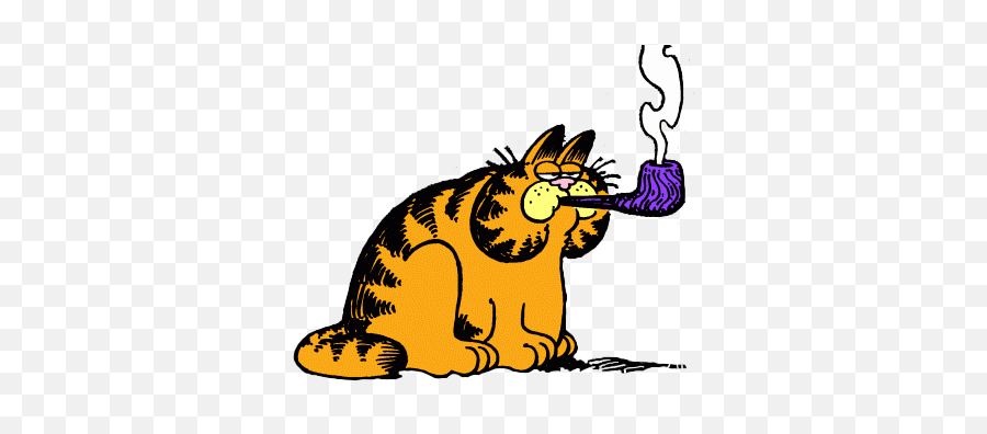 Co - Comics U0026 Cartoons Thread 92128262 Garfield With Pipe Emoji,Flattered Emoji