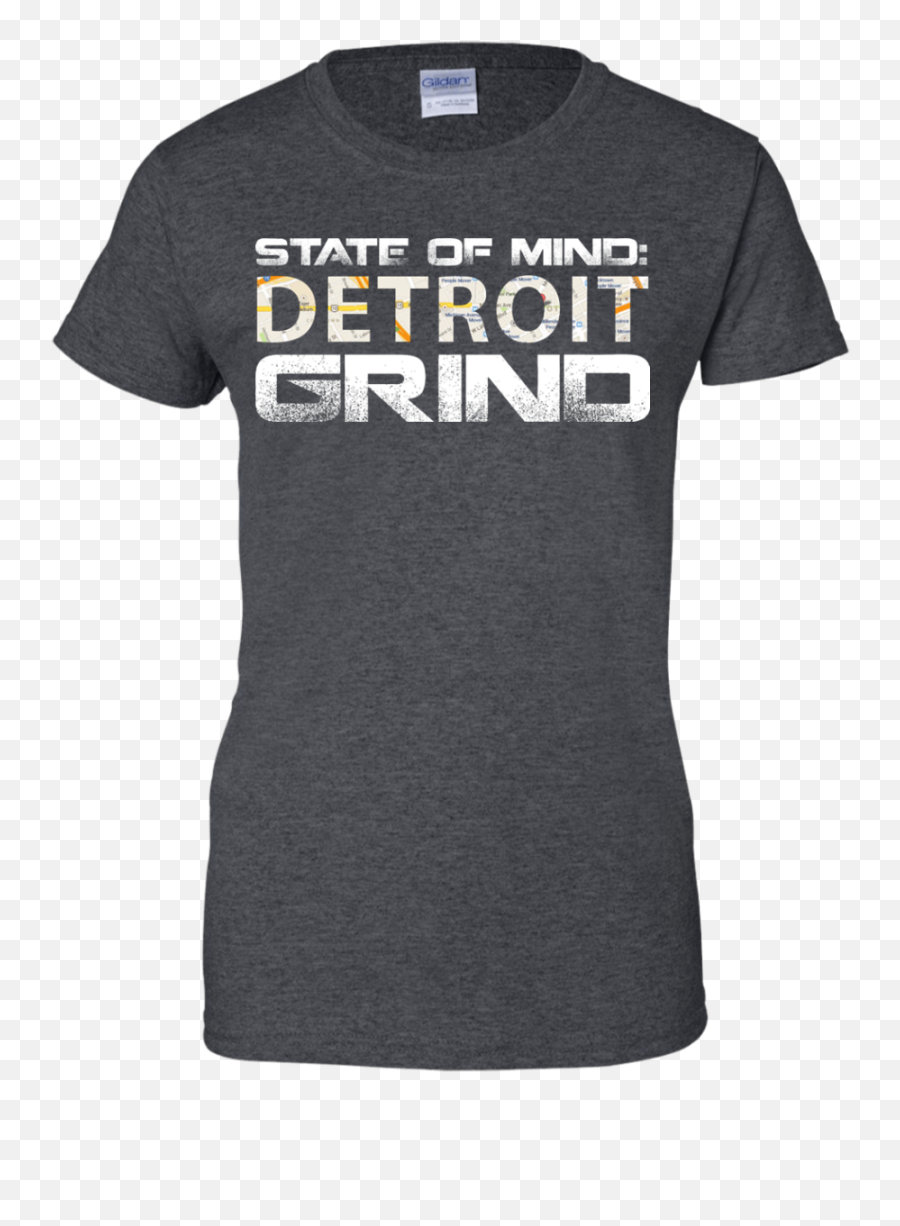 Detroit Grind Gildan Ladies 100 - Crossfit Coach T Shirt Emoji,Track And Field Emoji