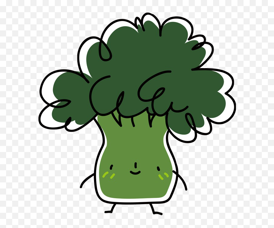 Sticker Is Made - Broccoli Cartoon Png Emoji,Cauliflower Emoji