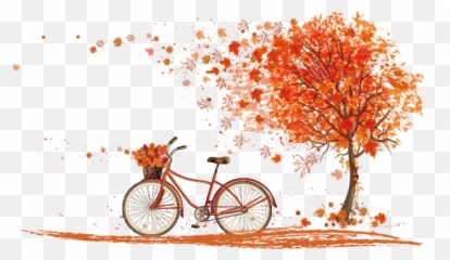 Leaf Cycling Color Leaves Autumn Vector - Beautiful Background Images For Picsart Emoji