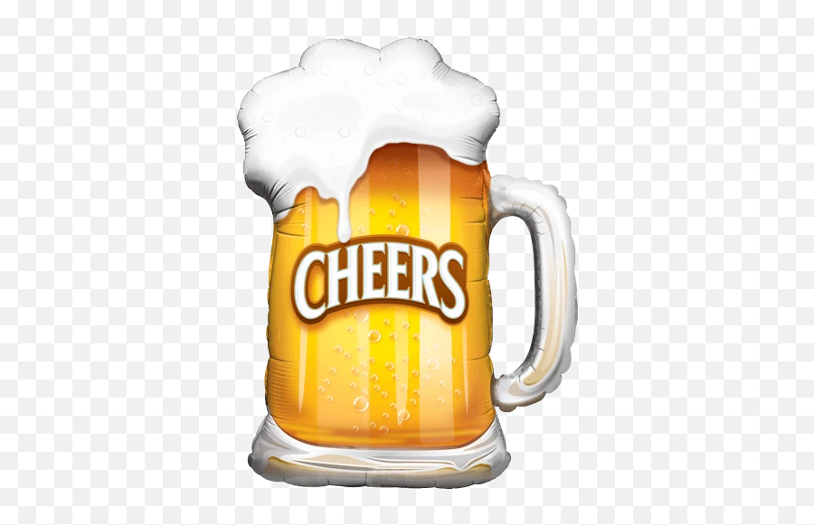 35 Giant Beer Mug Balloon - Beer Glass Cheers Clip Art Emoji,Cheers Emoji