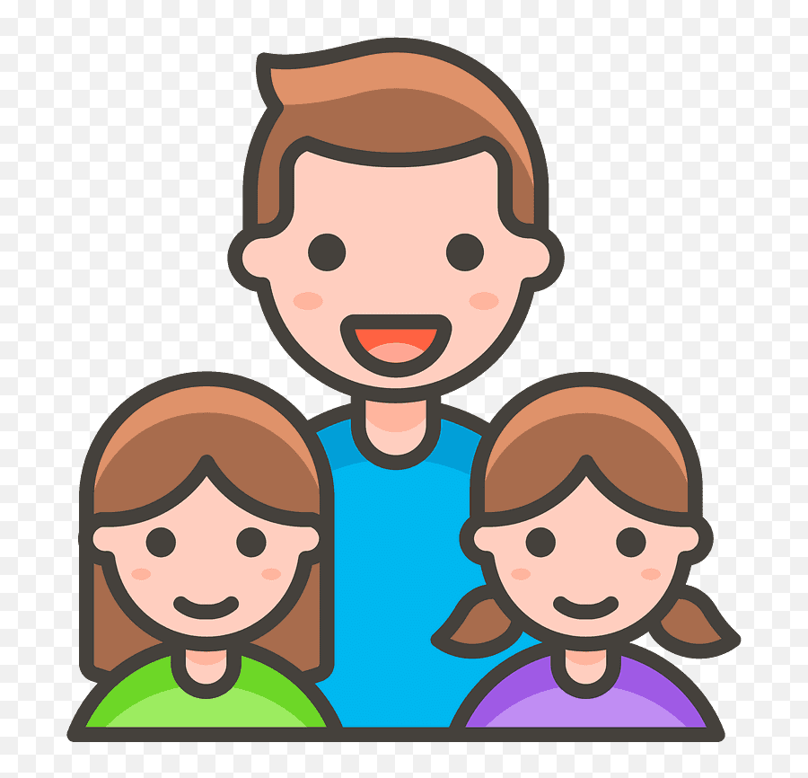 Man Man Girl Emoji Clipart - Happy Man Png Cartoon,Sister Emoji