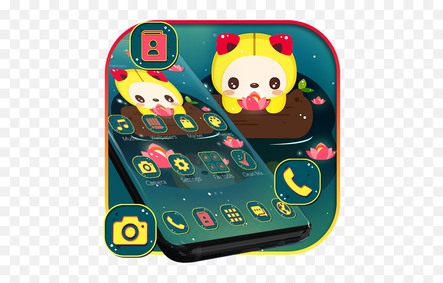Cute Cartoon Cat Theme - Apps En Google Play Smartphone Emoji,Chess King Emoji