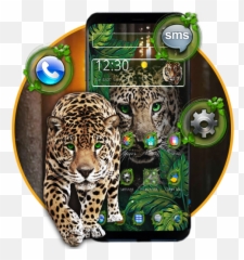 Green Wild Cheetah Theme - Google Play African Leopard Emoji,Hyena Emoji
