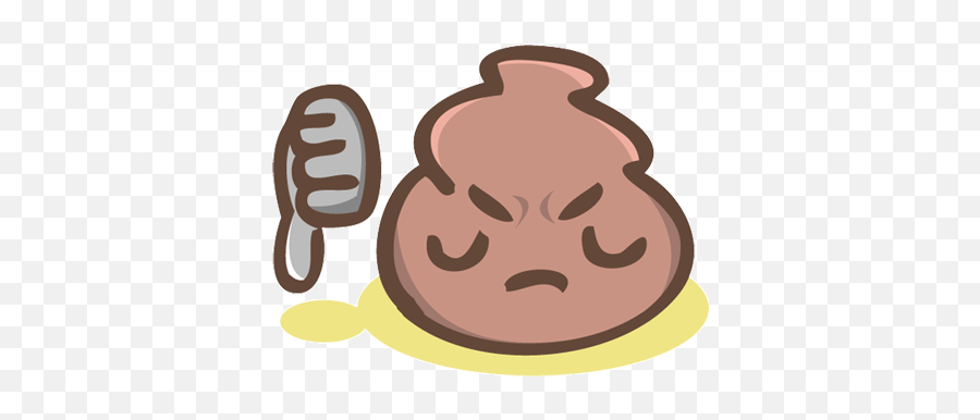Are So Jumpy And Poop I Cry Stickers - Gif Thumbs Down Cartoon Emoji,Hangout Emoticons