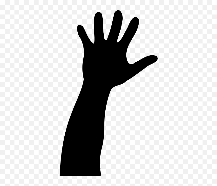 Free Hands Raised In Worship Silhouette - Grabbing Hand Silhouette Png Emoji,Raise Hands Emoji