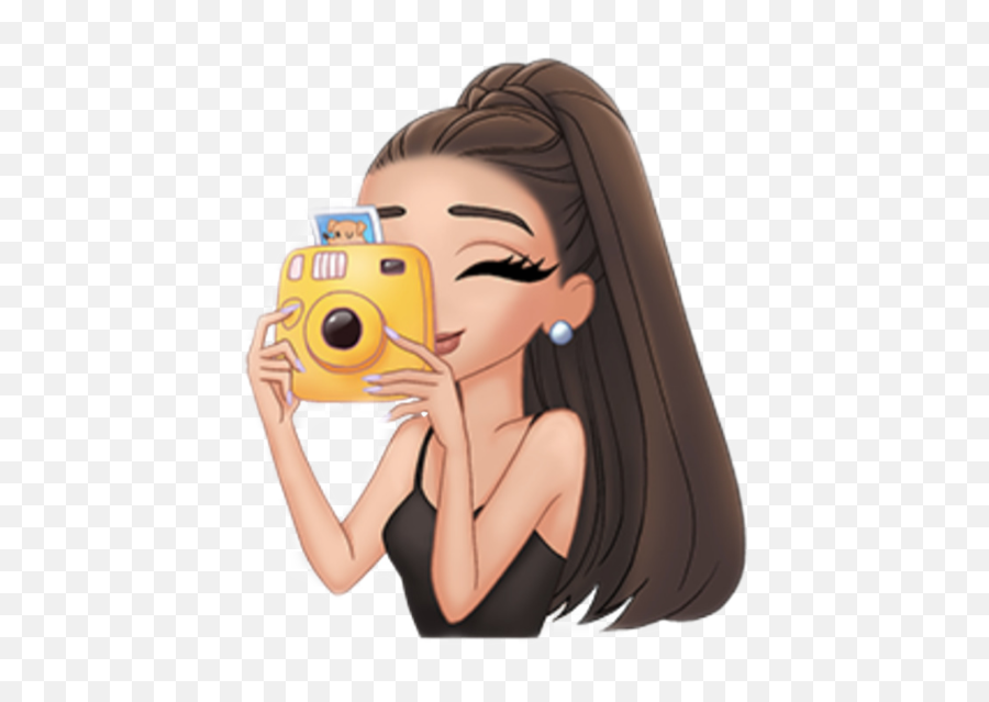 Polaroid Polaroid Camera Emoji Ariana Grande Arianagran - Ariana Grande Arimoji,Sassy Emoji