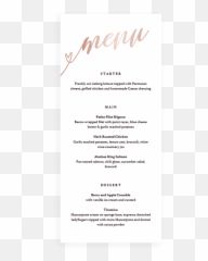 Rose Gold Dinner Party Menu Cards - Poster Emoji