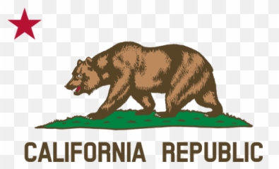 California Republic Vector Image - California Bear Flag Vector Emoji,California State Flag Emoji