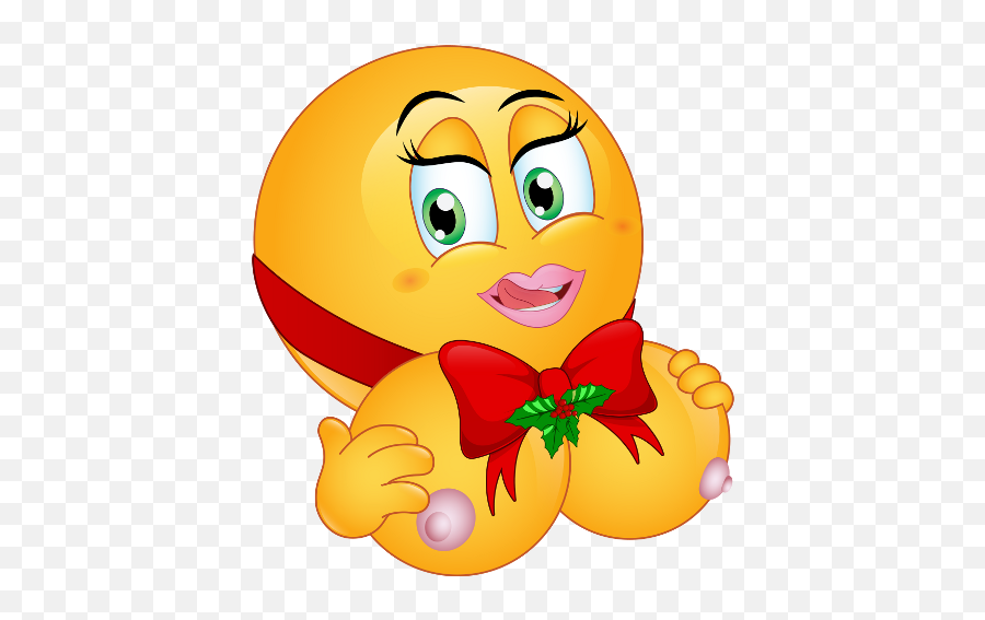 Naughty - Christmas Sex Emoji,Breast Emoji.