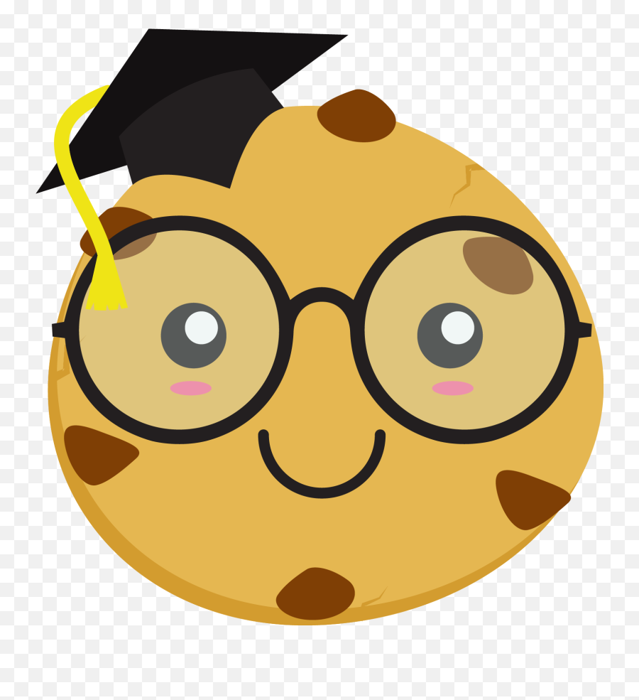 Smart Cookie Clip Art - Smart Cookie Clipart Emoji,Smart Emoticon