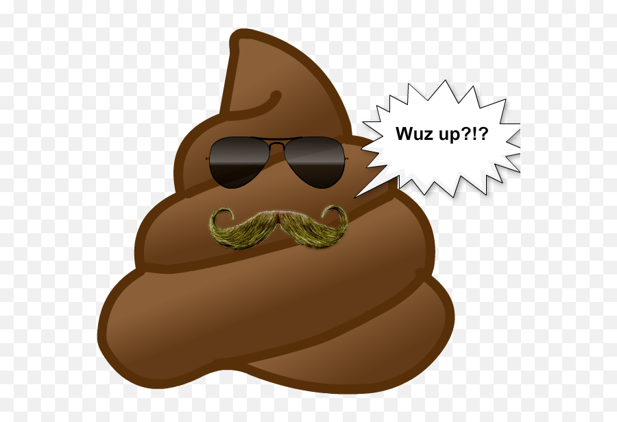 Monocle Clipart Mustache Style Monocle - Poop Emoji With Moustache,Emoji Monocle
