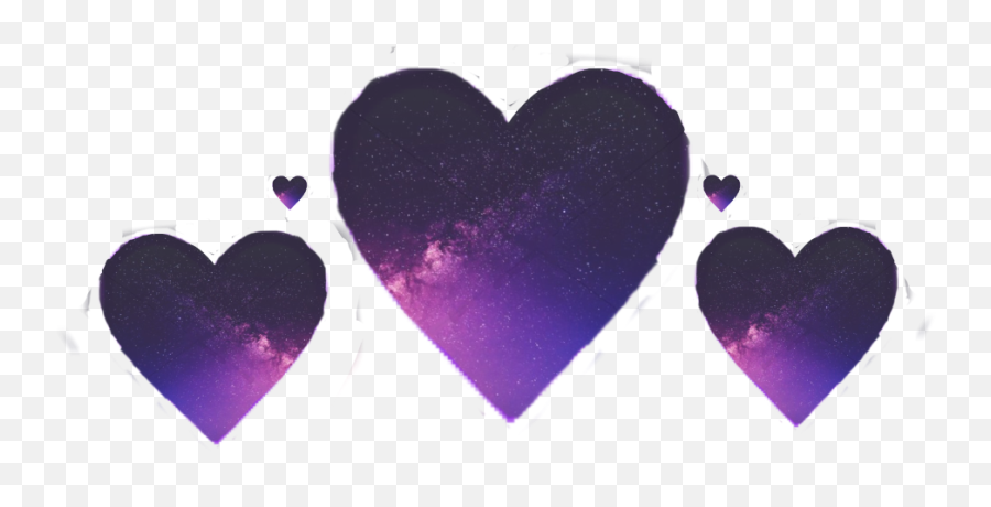 Heart Emoji Hartemoji Galaxy Crown Galaxycrown Galaxycr - Heart,Double Heart Emoji