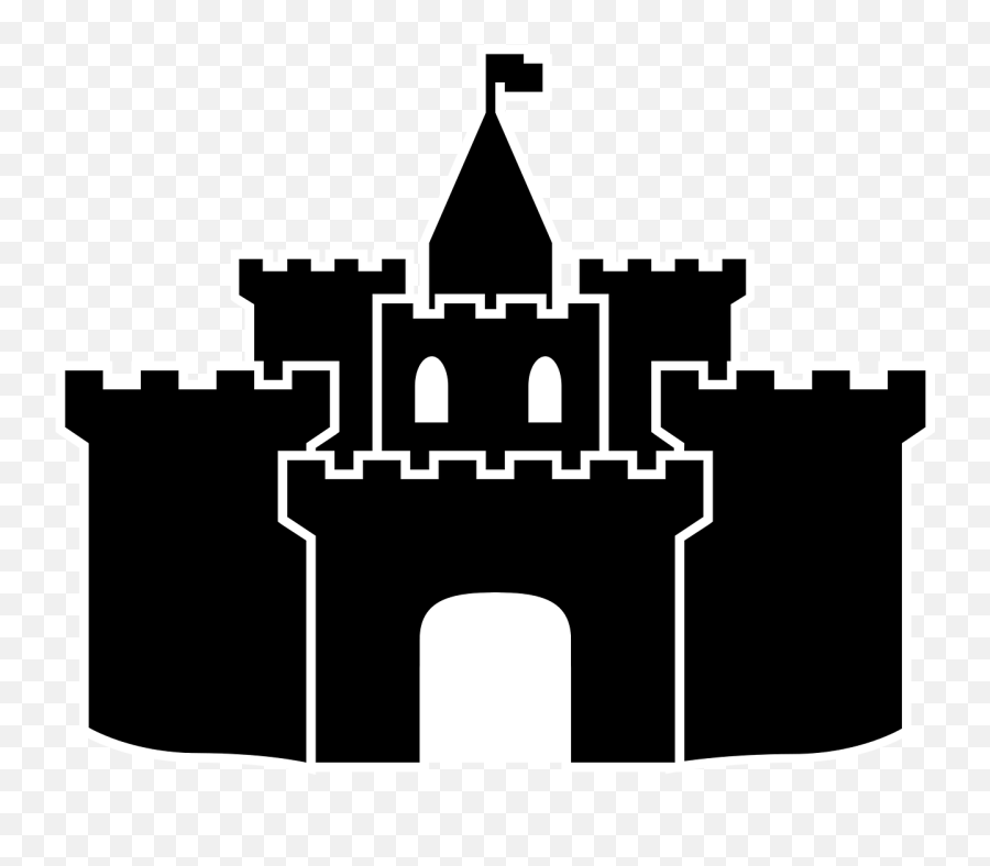 Palace Clipart Castle Wall Palace - Castle Silhouette Emoji,Palace Emoji