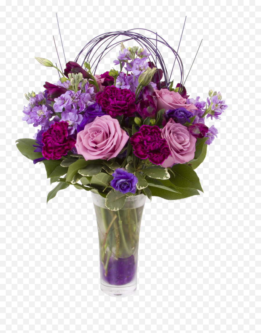 Cares The Purple Reign - Rosa Lila Bukett Interflora Emoji,Bouquet Emoji