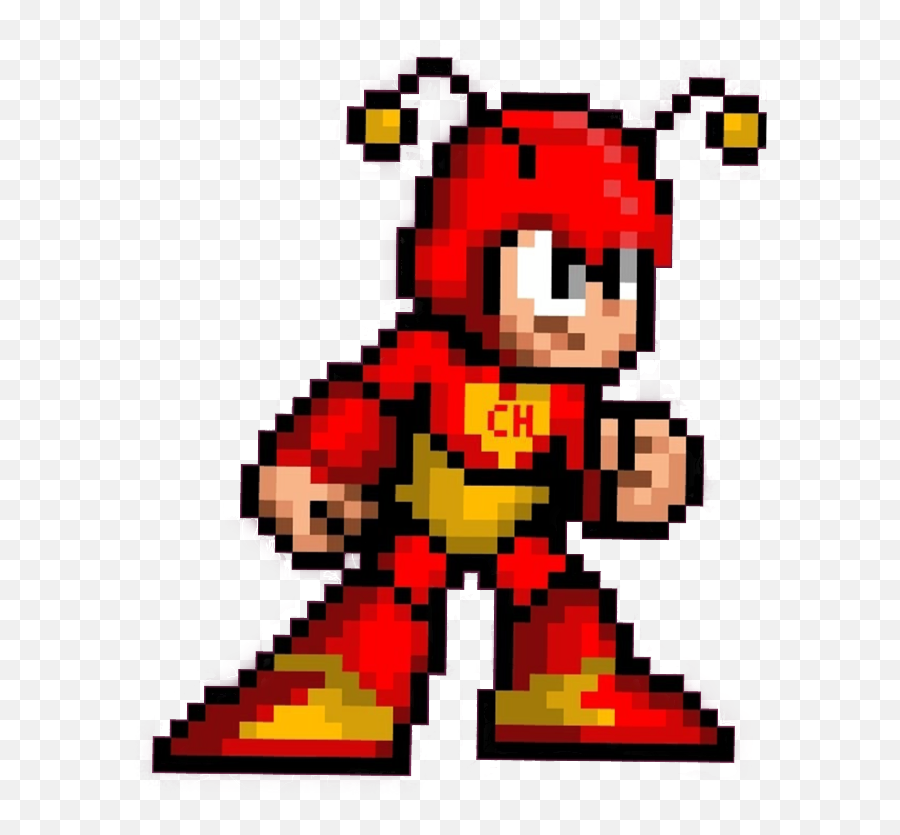 Stickergang 8bit Mega Man Sweet Red Ant - Imagenes De Mega Man 11 Chain Blast Emoji,Mega Man Emoji