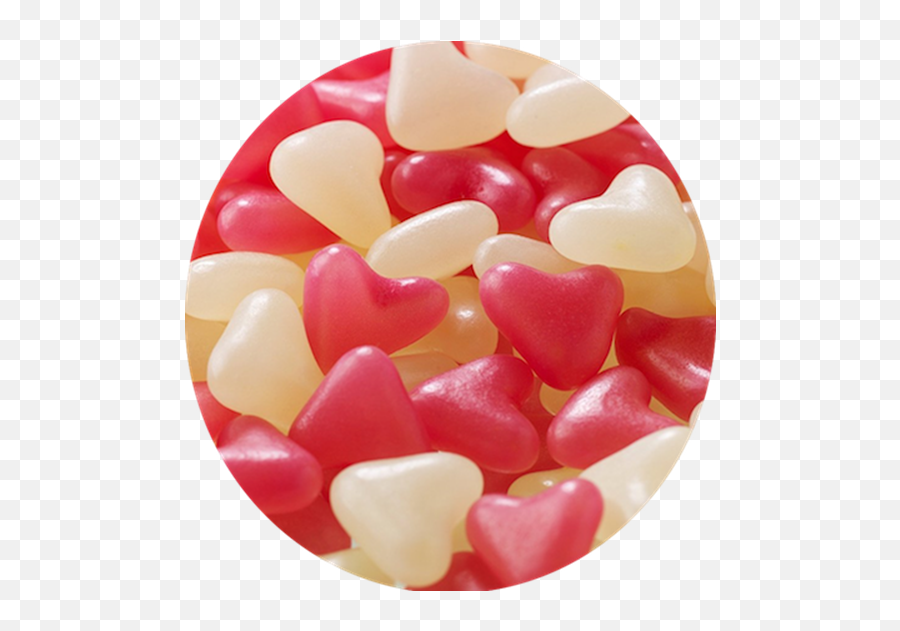 Pink Jelly Beans Heart Loves Sweets - Jelly Bean Love Hearts Emoji,Jelly Bean Emoji