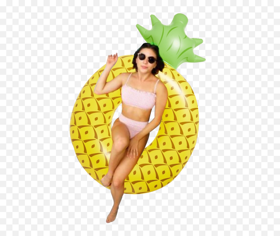 Pineapple Pool Floats - For Swimming Emoji,Emoji Floaties