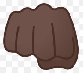 Dark Skin Tone Emoji - Black Fist