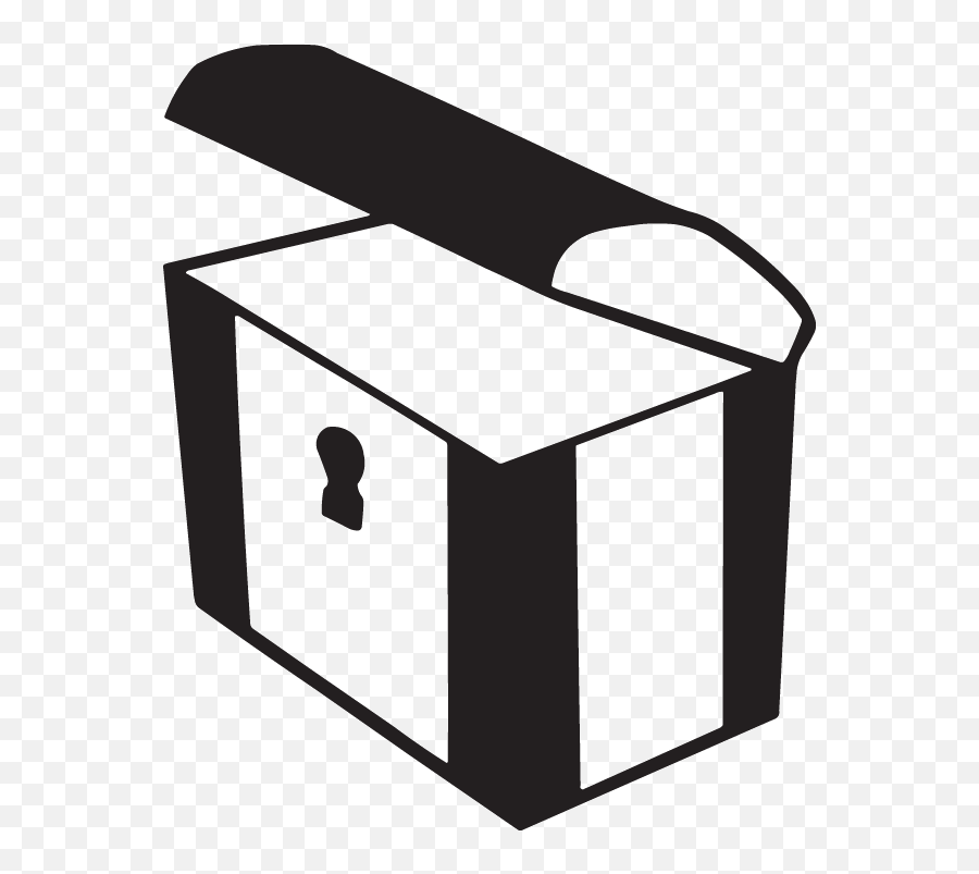 Free Treasure Chest Black And White Download Free Clip Art - Clip Art Emoji,Treasure Chest Emoji