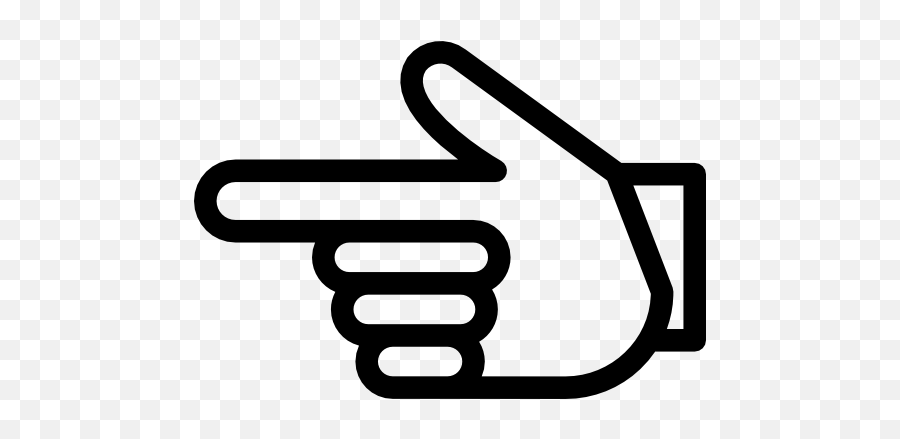 Gesture Pointer Hand Finger Icon - Pointer Emoticon Emoji,Punch Emoticons