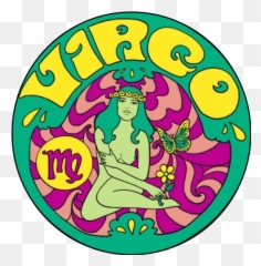 Vinyl Virgo Zodiac Zodiacsign Circle Aesthetic - Stickers Emoji