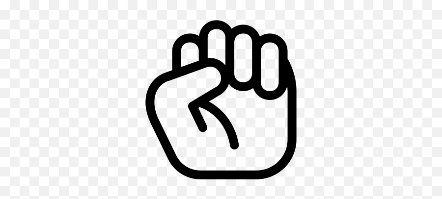 Clenched Fist Icon - Clenched Fist Icon Emoji,Power Fist Emoji