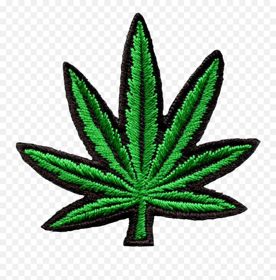 Png Weed Transparent Background - Large Weed Leaf Patch Emoji,Weed Plant Emoji