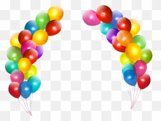 Clipart Frame Balloon Transparent - Birthday Transparent Background Emoji,Emoji Balloon Arch