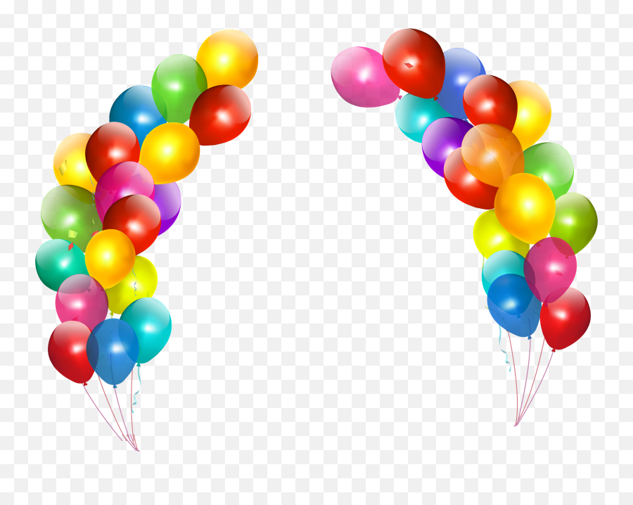 Clipart Frame Balloon Transparent - Birthday Transparent Background Emoji,Emoji Balloon Arch