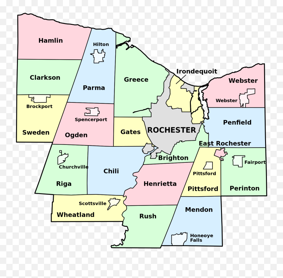 Monroe County - Monroe County Ny Map Emoji,New York City Emoji