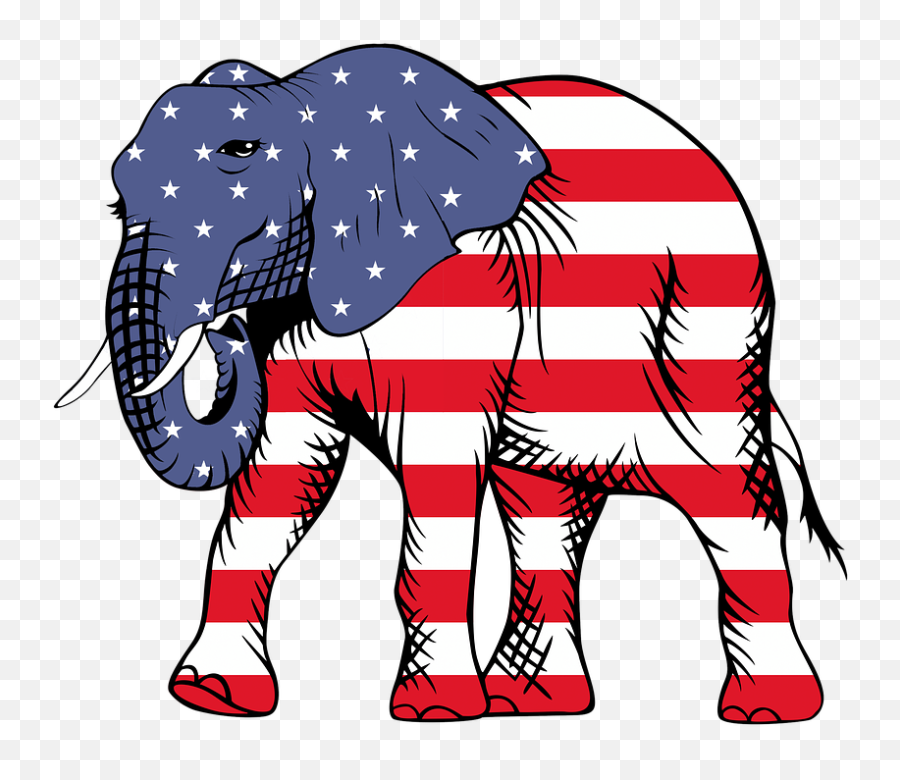 Elephant Usa American - American Flag Elephant Emoji,American Indian Flag Emoji