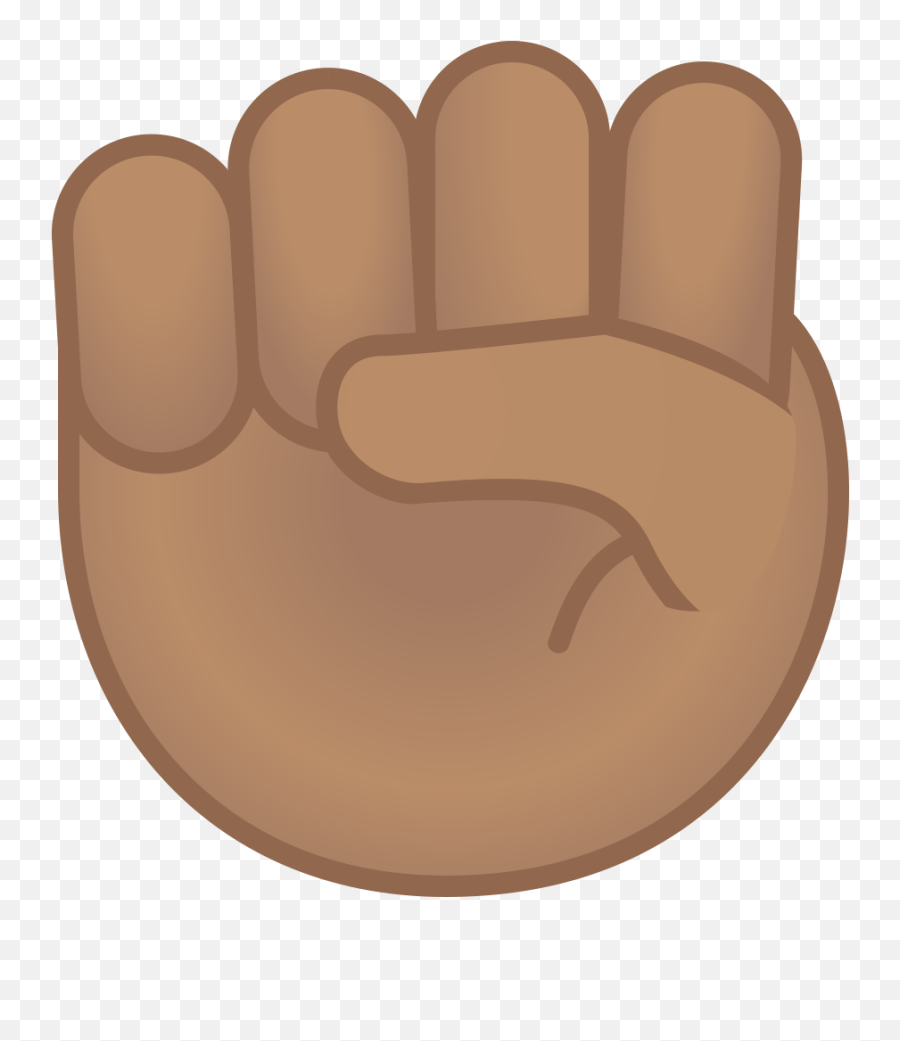 Fist Emoji Png Picture - Raised Fist Dark Skin Tone,Fist Pump Emoji