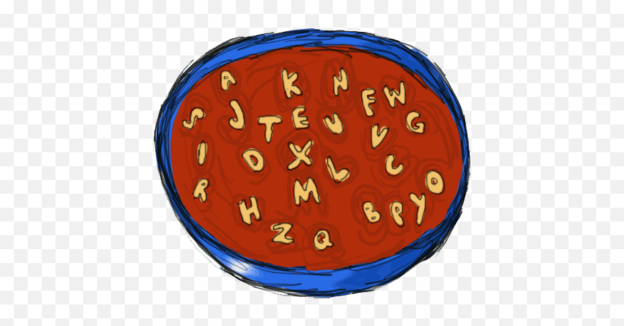 Bowl Of Soup Clipart Kid 3 - Bowl Of Alphabet Soup Emoji,Stew Emoji