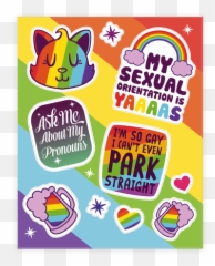 Loud And Proud Sticker - Scrapbook Design For Lgbt Emoji