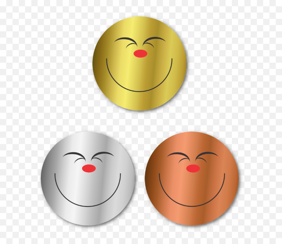 Mini Metallic Foil Smile Stickers - Smiley Emoji,Perfect Emoticon