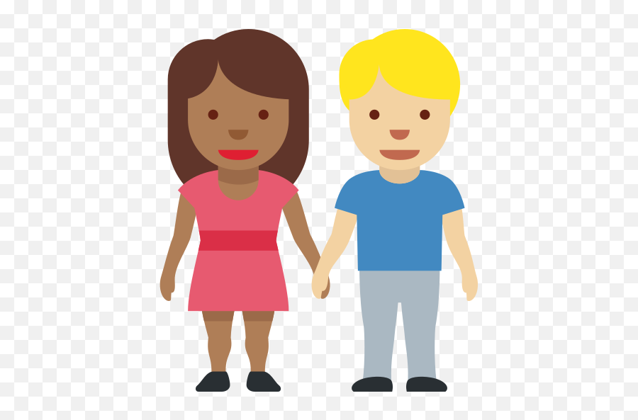 Medium - Emoji Man Girl,Boy And Girl Holding Hands Emoji