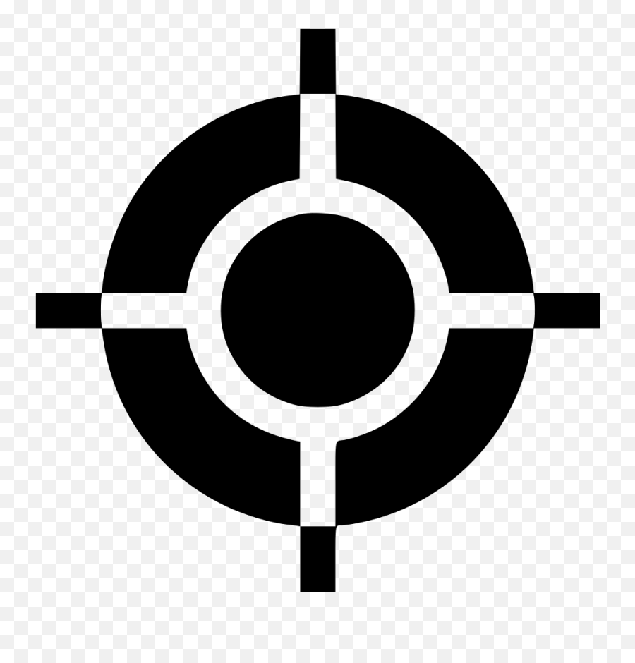 Goals Clipart Bullseye Goals Bullseye - Sniper Logo Black And White Emoji,Bullseye Emoji