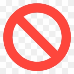 No Entry Sign Emoji For Facebook Email - London Victoria Station