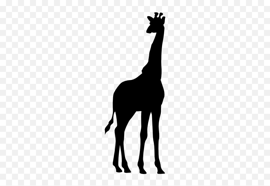 Giraffe Silhouette Sticker - Giraffe Silhouette Emoji,Giraffe Emoji