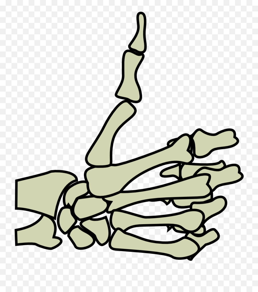 Skeleton Hand - Skeleton Hand Thumbs Up Png Emoji,Thums Up Emoji