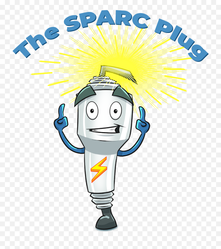 Cartoon Of Spark Plug Pointing To Text - Cartoon Emoji,Emoji Plug
