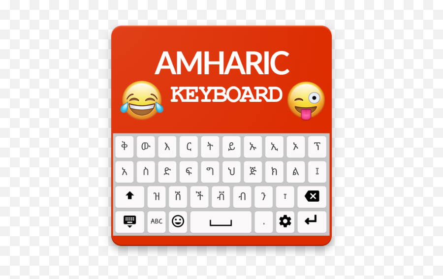 Amharic Keyboard - Computer Keyboard Emoji,Emotion Keyboard