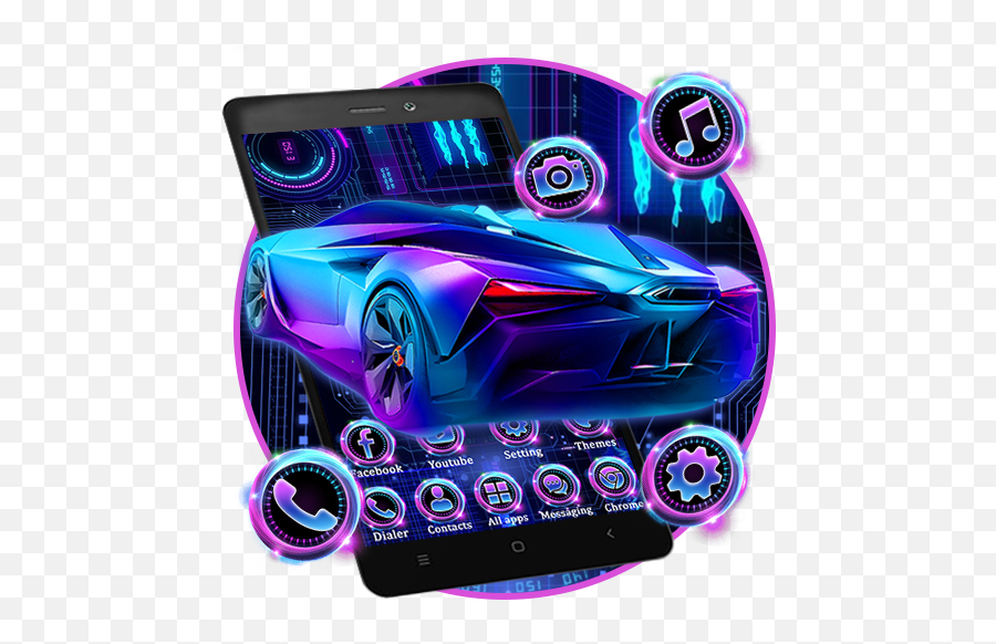 Neon Sports Car Themes Hd Wallpapers U2013 Apps On Google Play - Themes Car Emoji,Emoji Car Smoke
